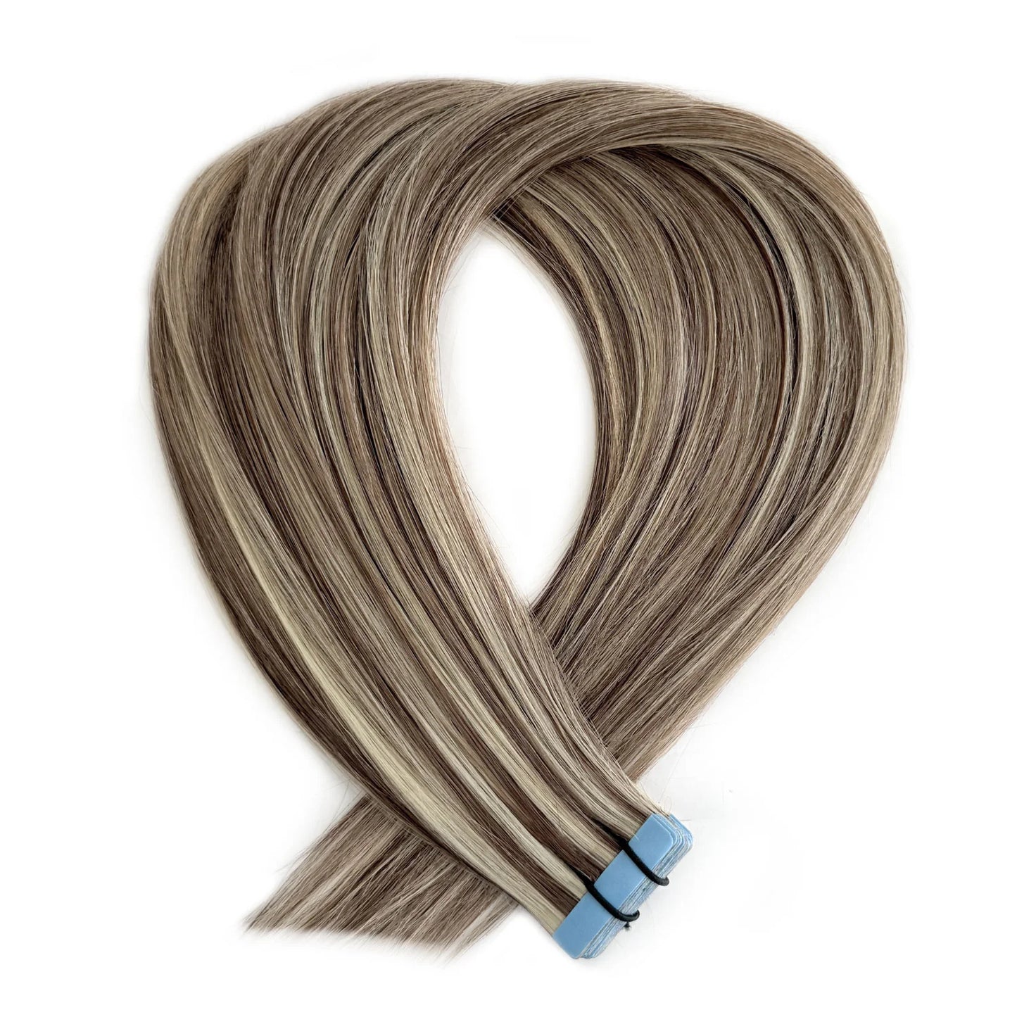 Extension adhesive #8a/60 Ash Brown Platinum Blonde Mix