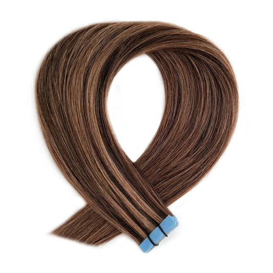 Extension adhesive #2/10 Dark Brown & Caramel Mix