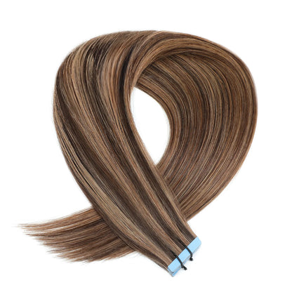 Extension adhesive #2/12 Dark Brown & Dirty Blonde Mix