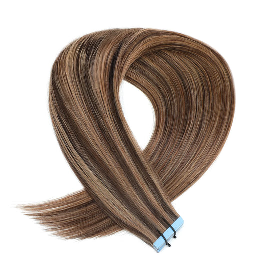 Extension adhesive #2/12 Dark Brown & Dirty Blonde Mix