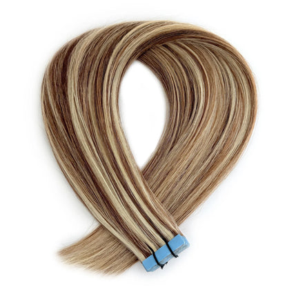 Extension adhesive #6/60 Medium Brown Platinum Blonde Mix